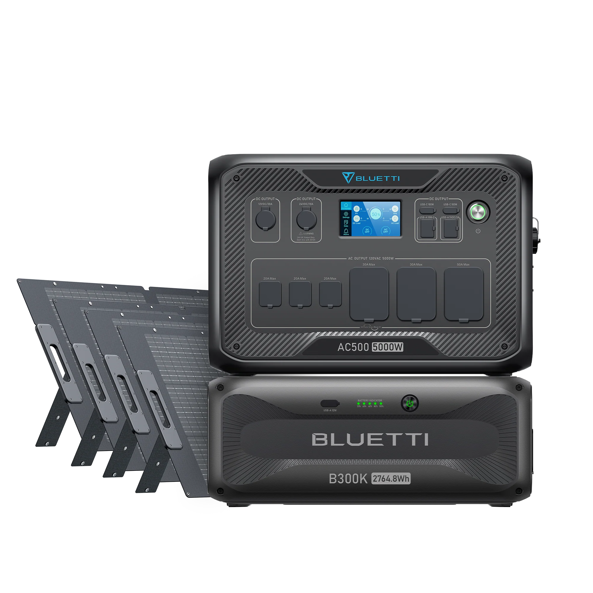 Bluetti AC500 + 2× B300K Batteries (5.5 kWh)